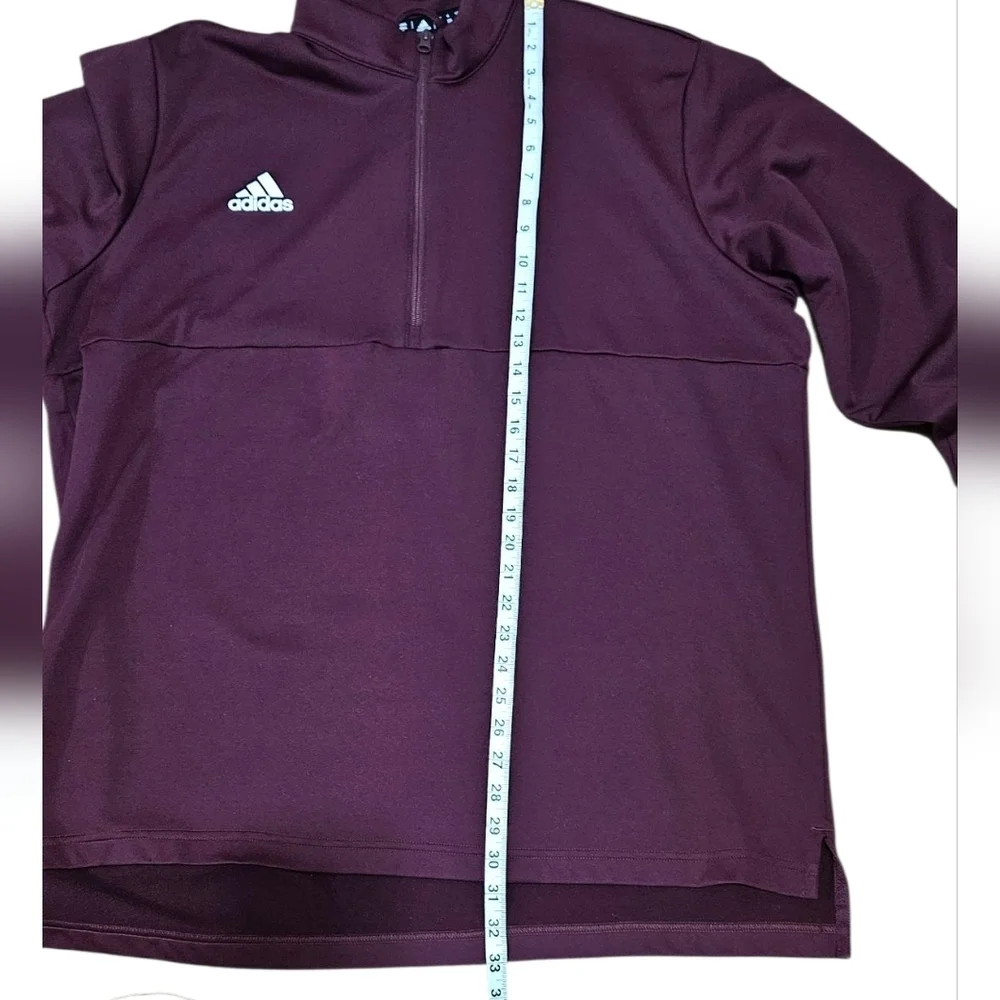 ADIDAS Men's Quarter-Zip High Neck Sweatshirt
